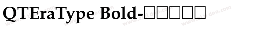 QTEraType Bold字体转换